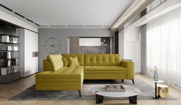Wohnideebilder Lanvin Gelb Ecksofas & Eckcouches CO-LAN-LT-45NU