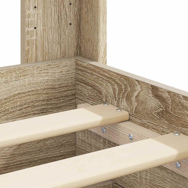 vidaXL Bettgestell mit Stauraum und Kopfteil Sonoma-Eiche 90 x 190 cm 3414517 Bild 10