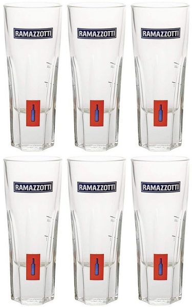 Ramazzotti Rastal Glas Gläserset - 6x Gläser 2/4cl geeicht