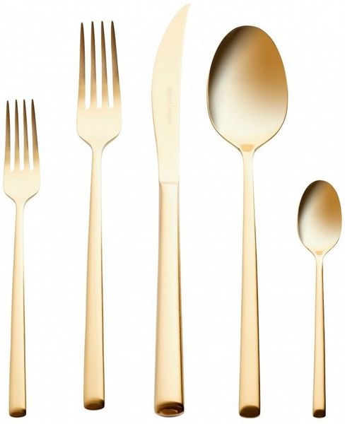 Karaca Besteck-Set Karaca Tivoli Matte Gold 6-Personen 30-teiliges Besteckset