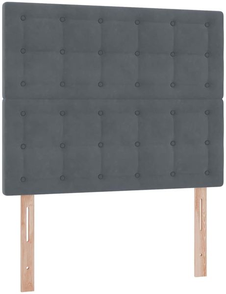 vidaXL Aufbewahrungsbett mit Matratze Dunkelgrau 120 x 200 cm Samt 3372142 Bild 9