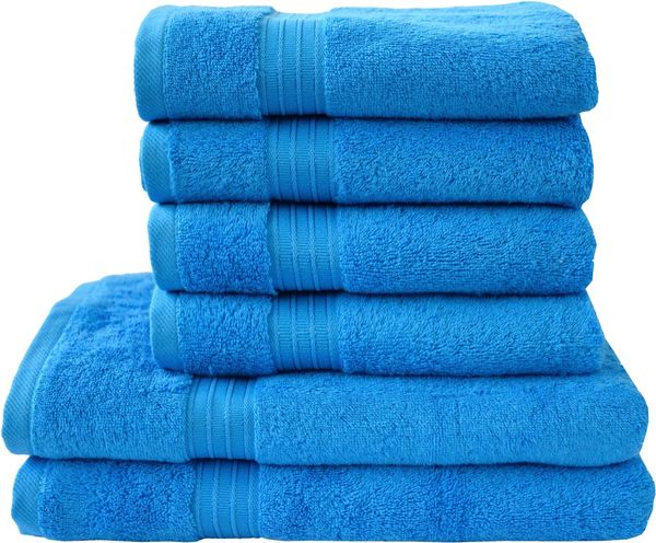 Dyckhoff Handtuch Set Siena, Walkfrottier (Set, 6-St), in tollen Unifarben