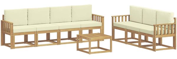 vidaXL Outdoor-Sofagarnitur 7 pcs 3387344 Bild 2