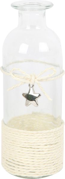 TrendLine Glasflasche mit einem Herz Ø 5,5 x 15,5 cm