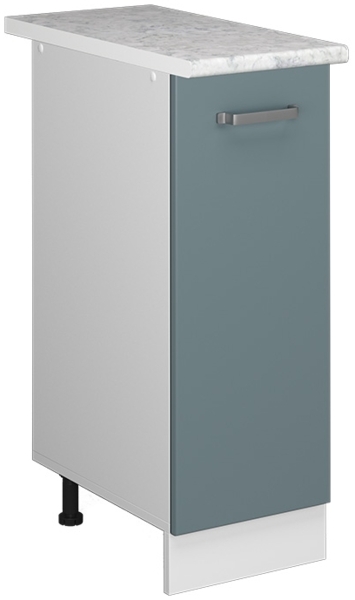 Apothekerschrank R-Line Blau-Grau 30 cm , AP Marmor Vicco