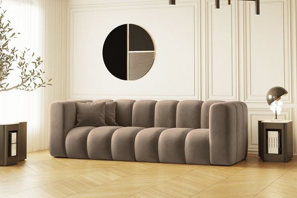Kaiser Möbel Sofa Couch, Dreisitzer Grand Modular Stoff Salvador und Haga, Bequem, modular, viele Farben