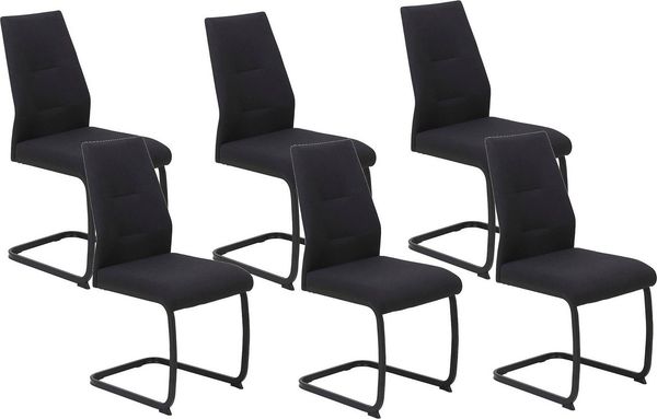 HELA Freischwinger Ariana, Esszimmerstuhl (Set, 6 St), Zertifizierter "Waterfree" Stoff - sehr Robust, 140 kg belastbar