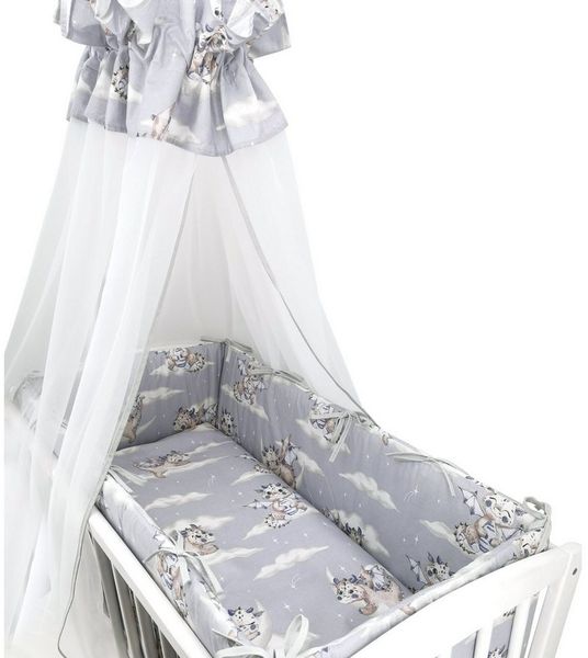 Baby-Delux Babybettwäsche Baby Wiegenset, 6 teilig, Wiegenset 6-tlg. für Babywiege 90x40 (ohne Wiege) verschiedene Designs