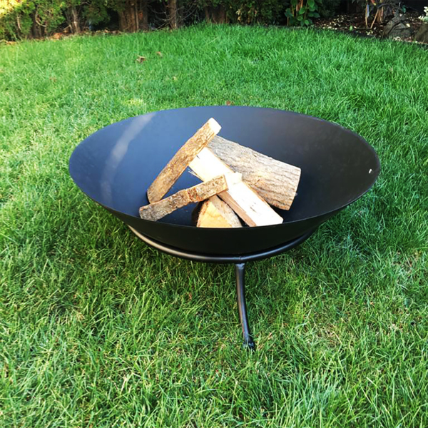 Feuerschale, mit Ständer, Gusseisen Schwarz, Ø 50x23 cm Bild 1