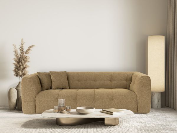 3-Sitzer-Sofa, 'Cady', 72 x 100 x 235, Khaki