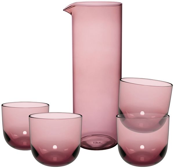 like. by Villeroy & Boch Like Glass Trinkgläser mit Karaffe 5-teilig - Grape