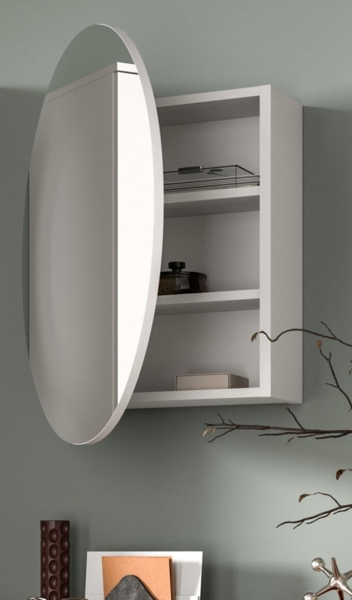 Garderobe Set Relief in weiß Hochglanz 195 cm Bild 4