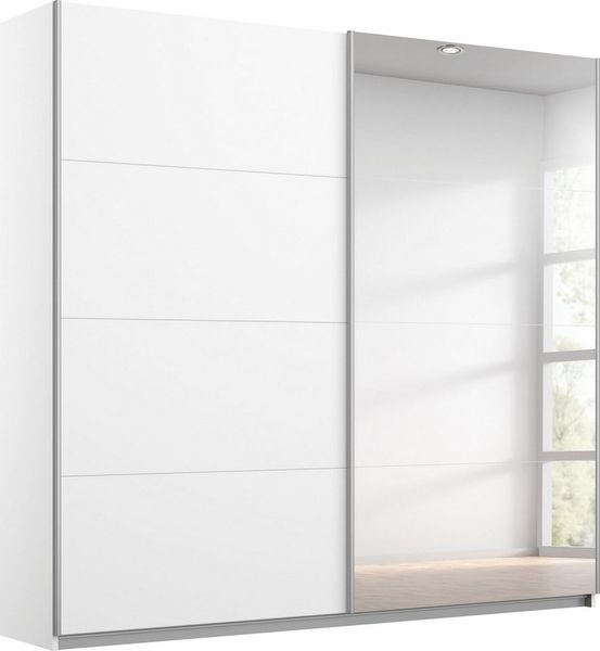 OTTO home Schwebetürenschrank Kleiderschrank Schrank Garderobe Schlafzimmerschrank THANOS (in 3 verschiedenen Ausstattungen BASIC/CLASSIC/PREMIUM) Optional mit Spiegel, Metall-Griffleisten alufarben MADE IN GERMANY
