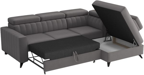 Ecksofa Kiarge 2RRLXP (Farbe: Velluto 03, Seite: Rechts 2R+R+LXP) Bild 4