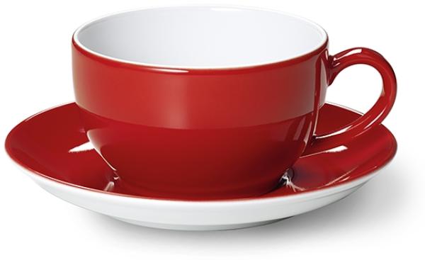 Kaffee-Untertasse Solid Color Signalrot Dibbern Kaffeetasse, Handpflege