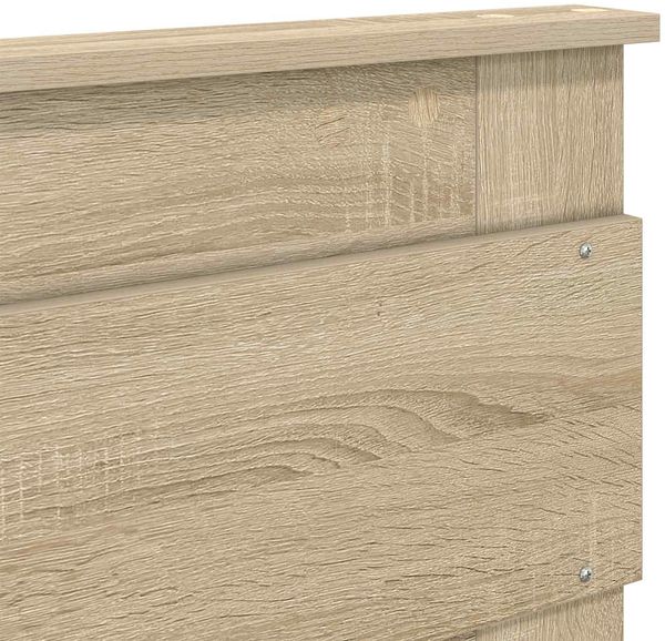 vidaXL Bettrahmen Sonoma-Eiche 120 x 190 cm Ingenieurs Holz 3409859 Bild 12