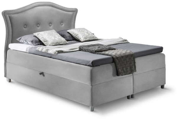 99rooms Marlon Boxspringbett Velours 120x200 cm Braun Bild 2