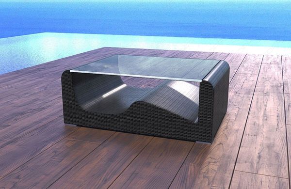 Couchtisch Polyrattan Wave Robust - rhf05