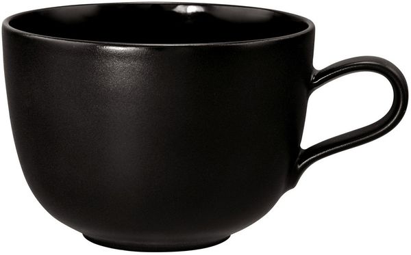 Seltmann Weiden 'LIBERTY BLACK' Kaffeetasse, Porzellan schwarz, 10.3 x 7.4 x 13.3 cm, spülmaschinengeeignet