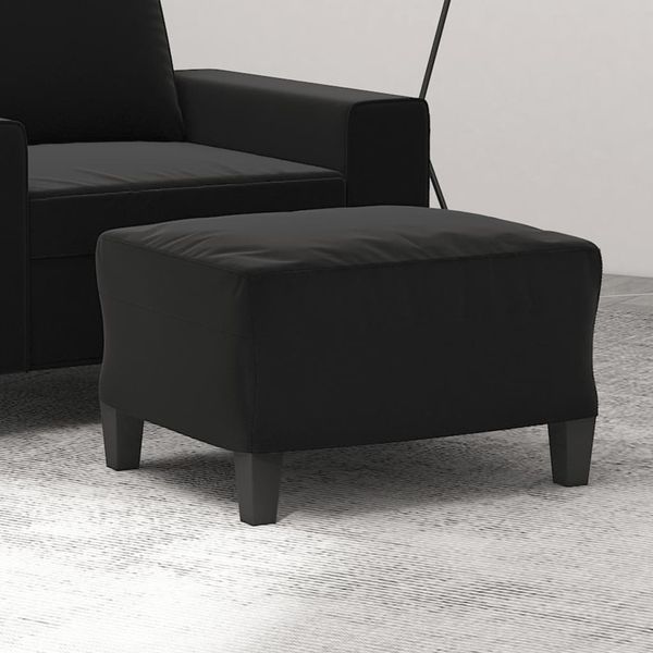 vidaXL Fußhocker Schwarz 60x50x41 cm Mikrofasergewebe 349344