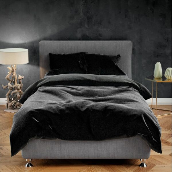 Visaggio Bettwäsche Winter Teddy Plüsch, Fleece, 3 teilig, Flauschig warmes Cashmere Touch, Einfarbig Wende