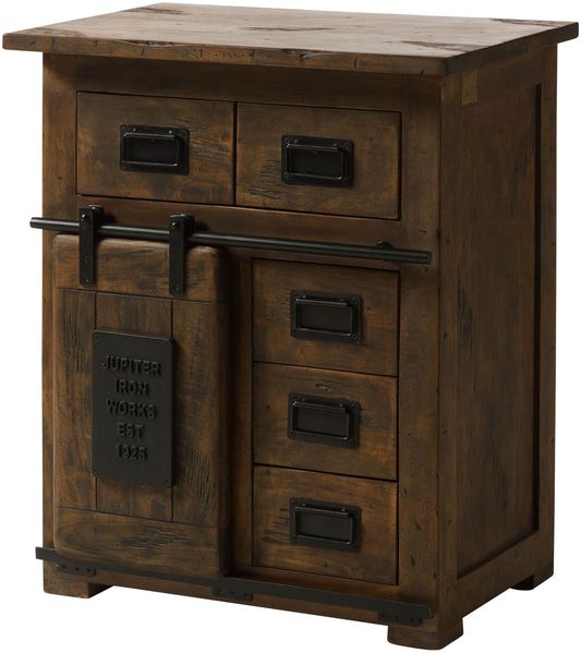 Kommode Mango 70x45x85 braun lackiert RAILWAY #411