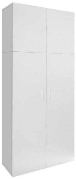 ML-DESIGN Mehrzweckschrank Allzweckschrank Putzschrank ideal als Besenschrank & Aktenschrank Haushaltsschrank mit 8 Fächern & 5 Einlegeböden Schrank aus Holz Weiß