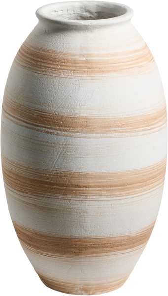 Blumenvase ZERVATA 42 cm Cremeweiß