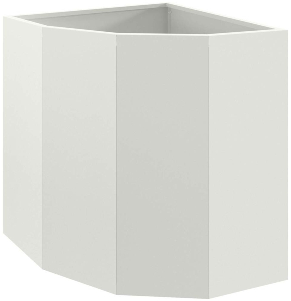 vidaXL Eckpflanzer Weiß 45 x 45 x 50 cm Stahl 883669