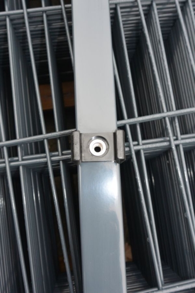 Doppelstabmattenzaun-Set / Anthrazit / 123cm hoch / 180m lang Stärke 8/6/8 Bild 5