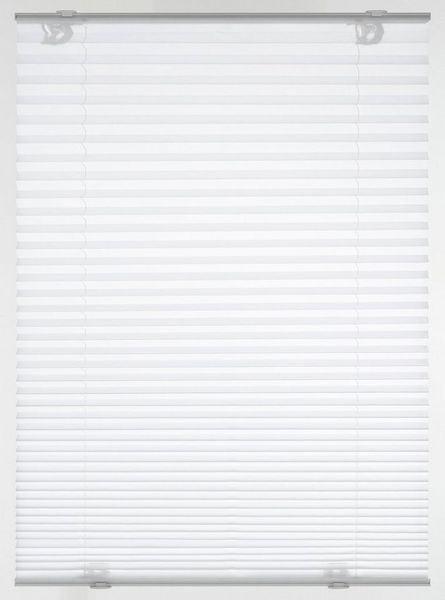 GARDINIA Solo Dachfenster-Plissee ohne Bohren, Mit Saugnäpfen, Blickdichtes Falt-Rollo, Inkl. aller Montage-Teile, Weiß, 59,3x100 cm