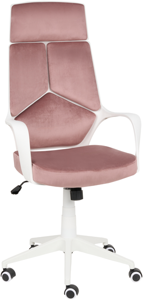 Bürostuhl DELIGHT Samtstoff Pastellrosa