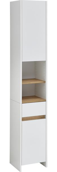 Pelipal 'Quickset 100' Hochschrank, 2 Türen, 1 Schubkasten, 2 Fächer, Weiß matt