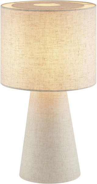 LeGer Home by Lena Gercke Tischleuchte Lienne, ohne Leuchtmittel, Höhe 45 cm, Ø 25 cm, E14, Textilschirm, Schnurzwischenschalter