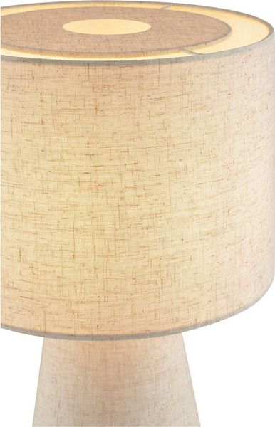 LeGer Home by Lena Gercke Tischleuchte Lienne, ohne Leuchtmittel, Höhe 45 cm, Ø 25 cm, E14, Textilschirm, Schnurzwischenschalter