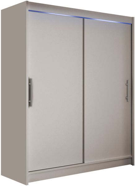 Kleiderschrank Westa I, mit RGB LED Beleuchtung, Farbe: Cashmere