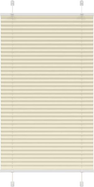 vidaXL Plissee Creme 70x150 cm Stoffbreite 69,4 cm Polyester 4015290