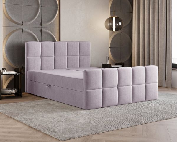 B&B Home Boxspringbett Boxbett Coriano II 180 cm 200 cm (H3 Matratze Bonellfederung, Kopfteil, Bettkasten und Topper)
