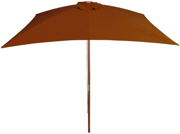 vidaXL Sonnenschirm mit Holz-Mast 200x300 cm Terrakotta 313759 Bild 3