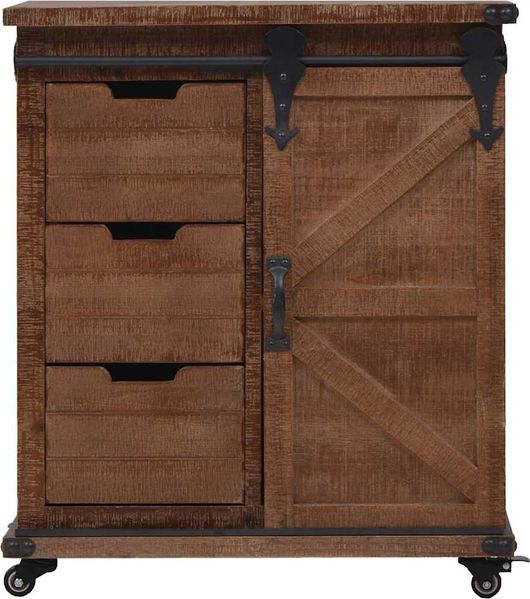 Sideboard, Kommode Massivholz Tanne 64x33,5x75 cm Braun