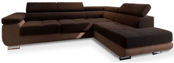 Masseno Ecksofa SELVA mit Schlaffunktion L-Form, Sofa mit Bettkasten