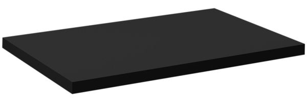 Waschtischplatte 60 cm, schwarz, NEWPORT-56-BLACK