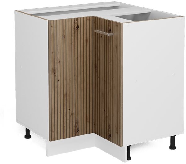 Vicco Eckunterschrank Artisan-Eiche 75.6 cm ohne Arbeitsplatte, R-Line