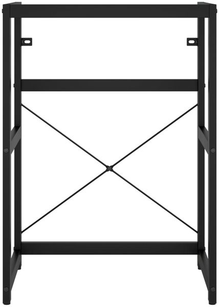 vidaXL Badezimmer Waschtischgestell Schwarz 59x38x83 cm Eisen 338500 Bild 3