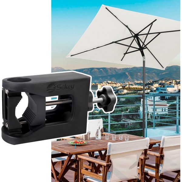 Sekey Balkonschirm 180x130 cm Sonnenschirm Rechteckiger Terassenschirm, UPF 50+, LxB: 180,00x130,00 cm, Kippbar, Lüftungsschlitz, rechteckig