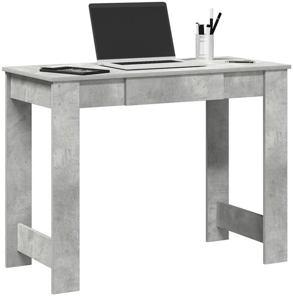Schreibtisch, Bürotisch, Computertisch Betongrau 100 x 45 x 75 cm Holzwerkstoff