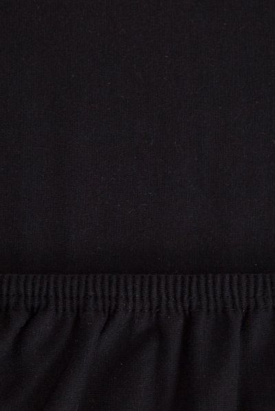 r-up Passt Spannbettlaken 90x200-100x200 bis 35cm Höhe schwarz 100% Baumwolle 130g/m² Bild 3