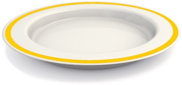 Ornamin Speiseteller ORNAMIN Großer Teller mit Kipp-Trick, (1 St), Esshilfe I Anti-Rutsch-Ring I bruchstabil I Made in Germany