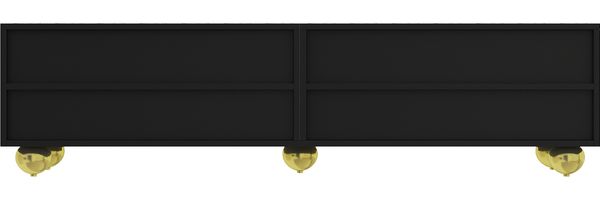 TV-Schrank 170x38x44 cm, Schwarz, 4 Türen, Push-to-Open, mit Einlegeböden Bild 10