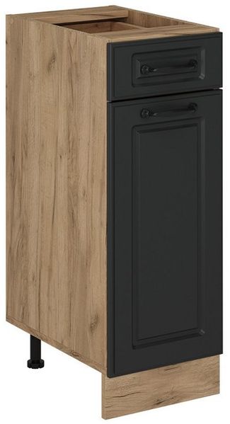 Küchenunterschrank R-Line Anthrazit Landhaus 30 cm ohne Arbeitsplatte Vicco